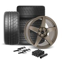 SVE Mustang R355 Wheel & Firestone Tire Kit - 19x10  - Satin Bronze (15-23)