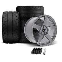 SVE Mustang R355 Wheel & Nitto NT05 Tire Kit - 19x10/11 - Titanium Gray (05-14)