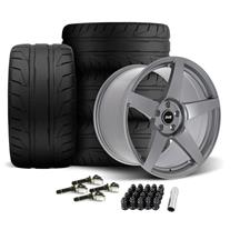 SVE Mustang R355 Wheel & Nitto NT05 Tire Kit - 19x10/11  - Titanium Gray (24-26)