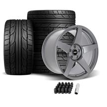 SVE Mustang R355 Wheel & Nitto NT555 G2 Tire Kit - 19x10/11 - Titanium Gray (05-14)