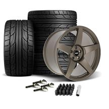 SVE Mustang R355 Wheel & Nitto Tire Kit - 19x10/11   - Satin Bronze (24-26)