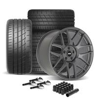 SVE Mustang R357 Wheel & Firestone Tire Kit - 19x10/11  - Gloss Graphite (15-23)