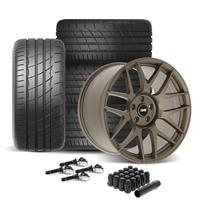 SVE Mustang R357 Wheel & Firestone Tire Kit - 19x10/11  - Satin Bronze (15-23)
