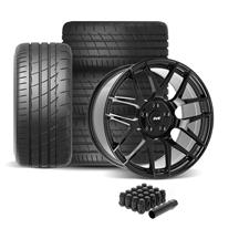 SVE Mustang R357 Wheel & Firestone Tire Kit - 19x10  - Gloss Black (05-14)