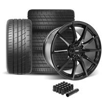 SVE Mustang S350 Wheel & Firestone Tire Kit - 19x10  - Gloss Black (05-14)