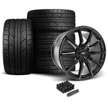SVE Mustang S350 Wheel & Nitto Tire Kit - 19x10  - Gloss Black (05-14)