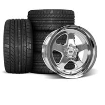 SVE Mustang Saleen SC Style Wheel & M/T Tire Kit - 17x9/10 - Chrome (94-04)