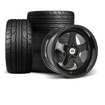SVE Mustang Saleen SC Style Wheel & Nitto Tire Kit  - 17x9/10 - Gloss Black - Deep Dish (94-04)