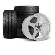 SVE Mustang Saleen Style Wheel & Nitto Tire Kit  - 18x9 - Silver (94-04)