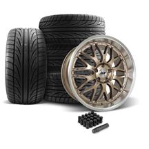 SVE Mustang Series 3 Wheel & Ohtsu Tire Kit - 20x8.5/10 - Satin Bronze (05-14)
