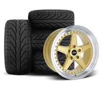 SVE Mustang Series 4 Wheel & Kenda Tire Kit - 18x9/10  - Gloss Gold (94-04)