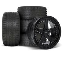 SVE Mustang Series 4 Wheel & Sumitomo Tire Kit - 18x9/10  - Gloss Black (94-04)