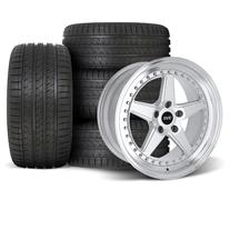 SVE Mustang Series 4 Wheel & Sumitomo Tire Kit - 18x9/10  - Gloss Silver (94-04)