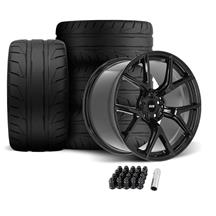 SVE Mustang SP2 Wheel & Nitto NT05 Tire Kit - 19x10/11 - Gloss Black (05-14)