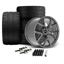 SVE Mustang SP2 Wheel & Nitto NT05 Tire Kit - 19x10/11  - Gloss Graphite (24-26)