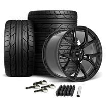 SVE Mustang SP2 Wheel & Nitto Tire Kit - 19x10/11 - Gloss Black (15-23)