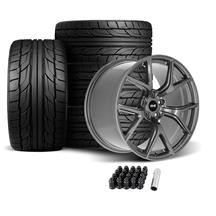 SVE Mustang SP2 Wheel & Nitto Tire Kit - 19x10/11 - Gloss Graphite (05-14)