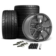 SVE Mustang SP2 Wheel & Nitto Tire Kit - 19x10/11 - Gloss Graphite (15-22)