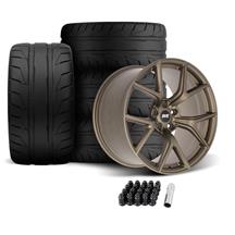 SVE Mustang SP2 Wheel & Nitto Tire Kit - 19x10/11 - Satin Bronze (05-14)