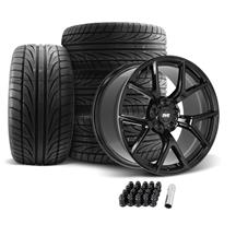 SVE Mustang SP2 Wheel & Ohtsu Tire Kit - 19x10 - Gloss Black (05-14)