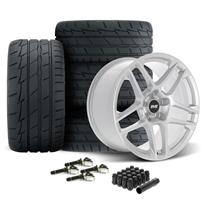 SVE Mustang X500 Wheel & Firestone Tire Kit - 19x10/11  - Gloss Silver (2024)