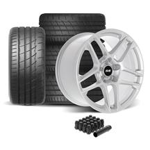 SVE Mustang X500 Wheel & Firestone Tire Kit - 19x10  - Gloss Silver (05-14)