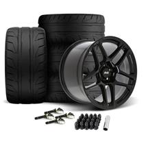 SVE Mustang X500 Wheel & Nitto NT05 Tire Kit - 19x10/11  - Gloss Black (2024)