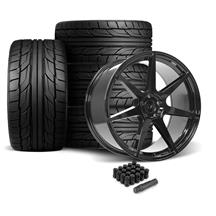 SVE Mustang XS7 Wheel & Nitto Tire Kit - 20x10 - Tuxedo Black (05-14)