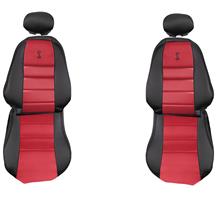 TMI Mustang 10th Anniversary Cobra Front Seat Upholstery  - Vinyl - Red Inserts (03-04) 43-76503-6042-7300-A