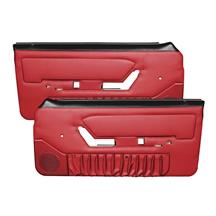 TMI Mustang Door Panels for Manual Windows  - Scarlet Red (90-92) 10-73200-6244-6244