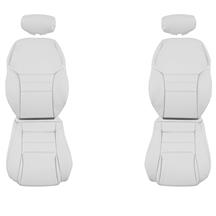 TMI Mustang Front Sport Seat Upholstery  - Oxford White Vinyl (94-96) Coupe/Convertible 43-76304-965