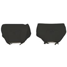 TMI Mustang Headrest Pair w/ Pony Logo  - Black (1993) Convertible 43-7303-958-PONY
