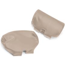TMI Mustang Large Headrest Cover Pair  - Medium Parchment Tan (99-04) 43-7601-7221
