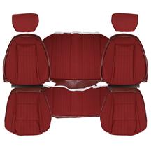 TMI Mustang Sport Seat Upholstery - Cloth Ruby Red (1993) Convertible 43-74626-6795-79