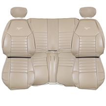 TMI Mustang Sport Seat Upholstery  - Vinyl - Medium Parchment (99-04) Convertible 43-77320-7221P-PONY