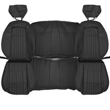 TMI Mustang Sport Seat Upholstery - Vinyl  - Black (92-93) Convertible 43-74622-958