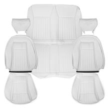 TMI Mustang Sport Seat Upholstery - Vinyl  - Oxford White (1993) Limited Edition Convertible 43-74622-965