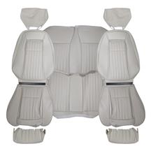 TMI Mustang Sport Seat Upholstery - Vinyl  - Titanium Gray (90-91) Convertible U641-HPT6504