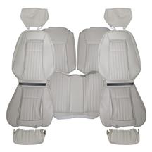 TMI Mustang Sport Seat Upholstery - Vinyl  - Titanium Gray (90-91) Hatchback 43-75630-972