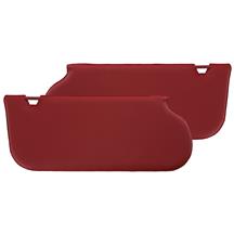 TMI Mustang Sun Visors for Sunroof  - Scarlet Red Vinyl (87-92) 21-73206-850