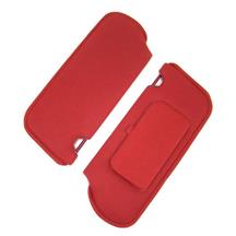 TMI Mustang Sun Visors with Vanity Mirror  - Scarlet Red (87-92)