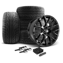 SVE Mustang Drift Wheel & Ohtsu Tire Kit - 19x9.5 - Gloss Black (15-23)