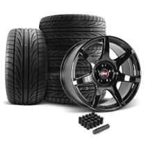 SVE Mustang R350 Wheel & Ohtsu Tire Kit - 19x10 - Gloss Black (05-14)